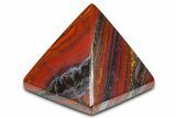 Polished Tiger Iron Stromatolite Pyramid - Billion Years #379606-1